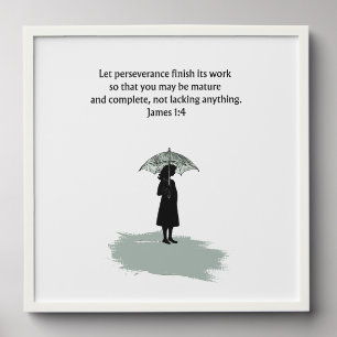 James 1:4 Bible Verse Christian Wall Art Peel And Stick Photo Tile