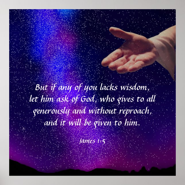 James 1:5  poster (Front)