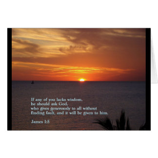 James 1:5 Sunset Cards