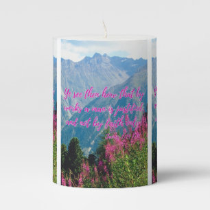 James 2:24 KJV Bible Scripture Pic Pillar Candle