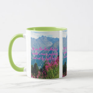 James 2:24 KJV Bible Scripture Pic Two-Tone Mug