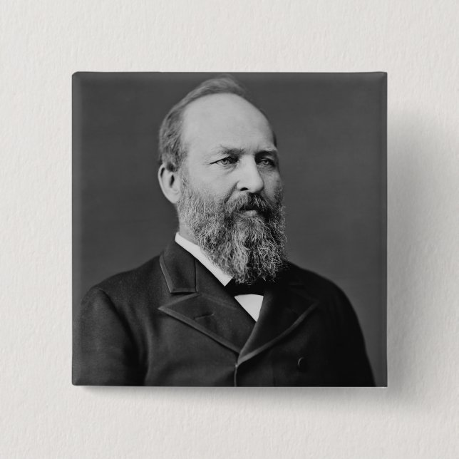 James A. Garfield Pinback Button (Front)