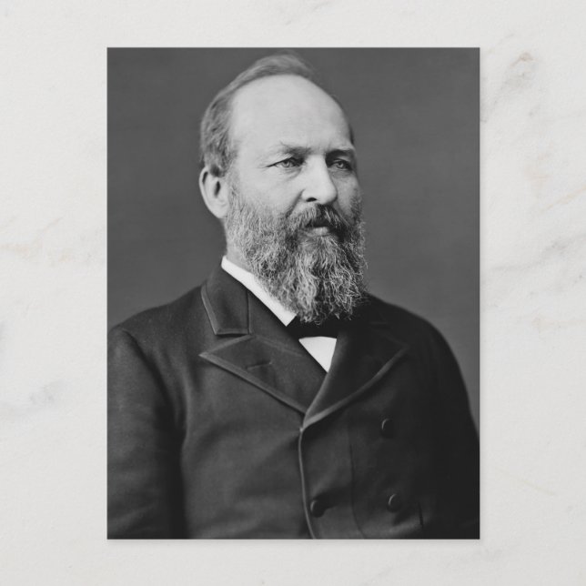 James A. Garfield Postcard (Front)