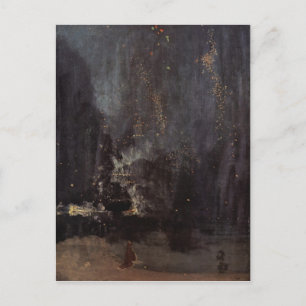 James Abbott McNeill Whistler - Nocturne in black Postcard