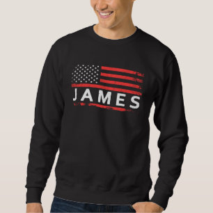 JAMES AMERICAN FLAG FOR JAMES SWEATSHIRT