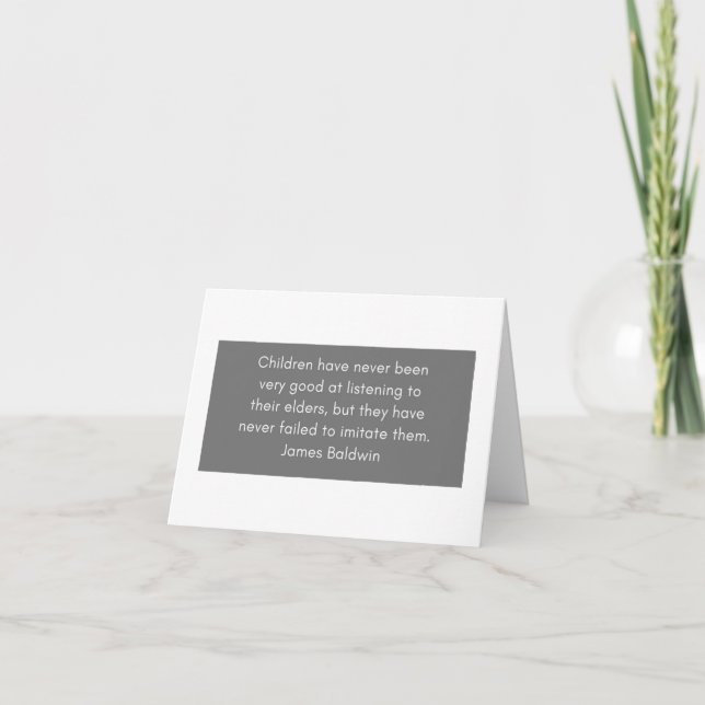 James Baldwin Motivational Note Card (Front)