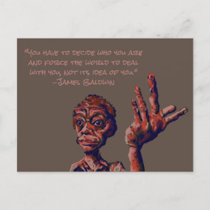 james baldwin quote postcard