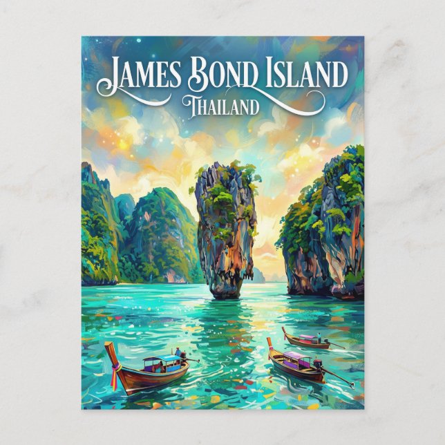 James Bond Island Thailand Postcard (Front)