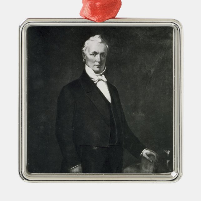 James Buchanan, 15th President of the United State Metal Ornament (Front)