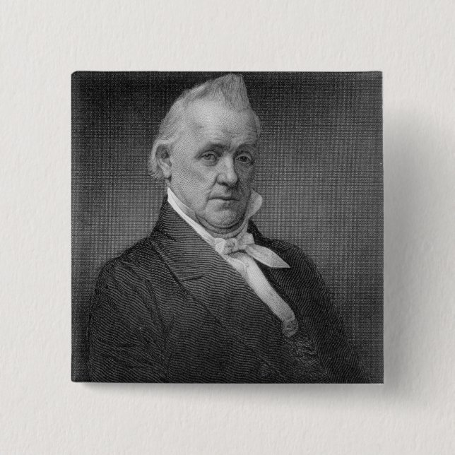 James Buchanan, engraved by Henry Bryan Hall (1800 Button (Front)