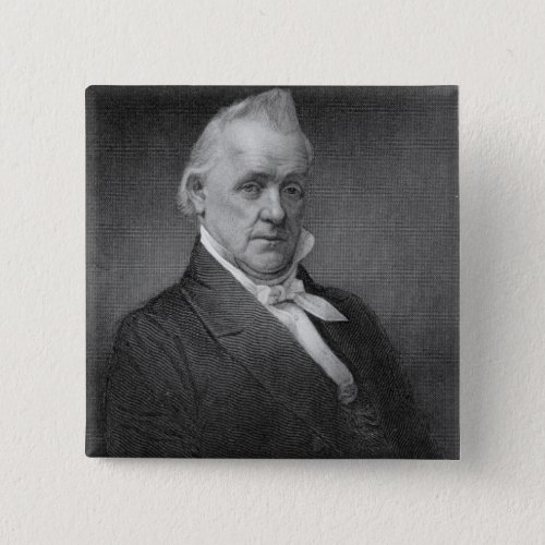 James Buchanan engraved by Henry Bryan Hall 1800 Button