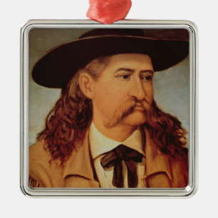 James Butler 'Wild Bill' Hickok (1837-76) 1874 (oi Metal Ornament
