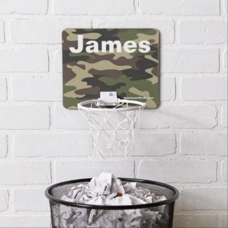 James camo mini basketball hoop