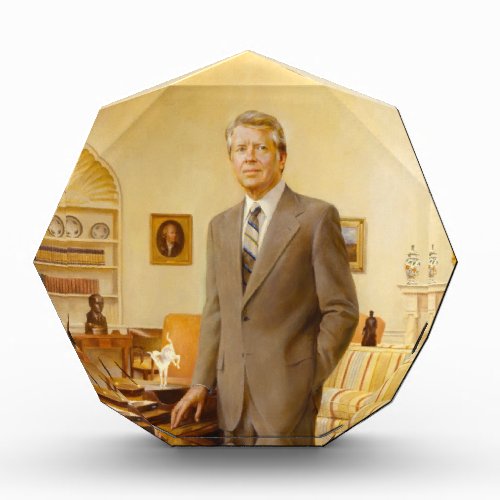 James Carter White House Presidential Portrait  Acrylic Award