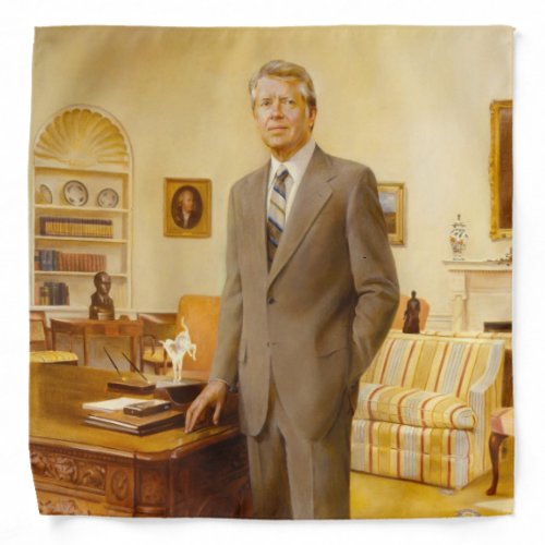 James Carter White House Presidential Portrait Bandana