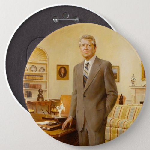 James Carter White House Presidential Portrait  Button