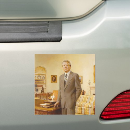 James Carter White House Presidential Portrait  Car Magnet