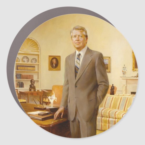 James Carter White House Presidential Portrait Car Magnet