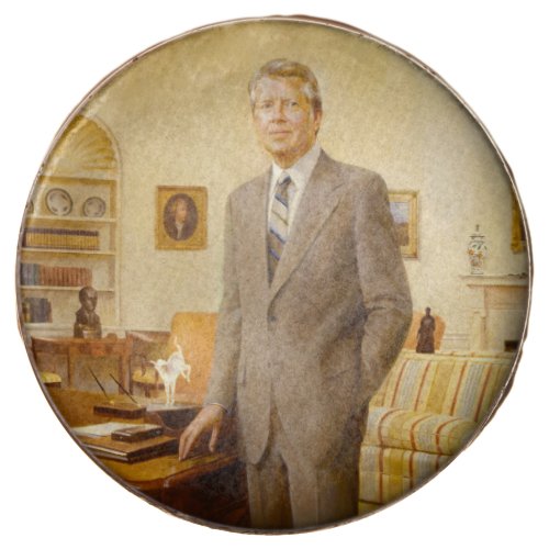 James Carter White House Presidential Portrait Chocolate Covered Oreo