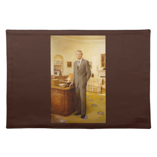 James Carter White House Presidential Portrait  Cloth Placemat