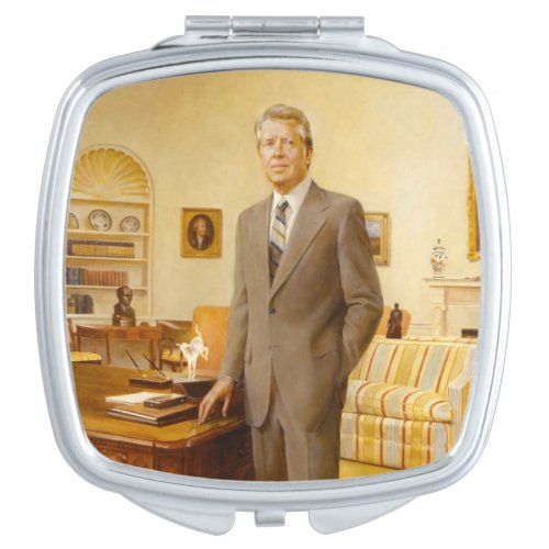 James Carter White House Presidential Portrait  Compact Mirror