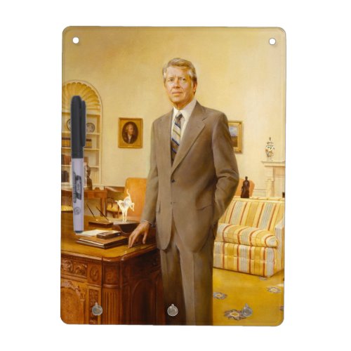 James Carter White House Presidential Portrait  Dry Erase Board