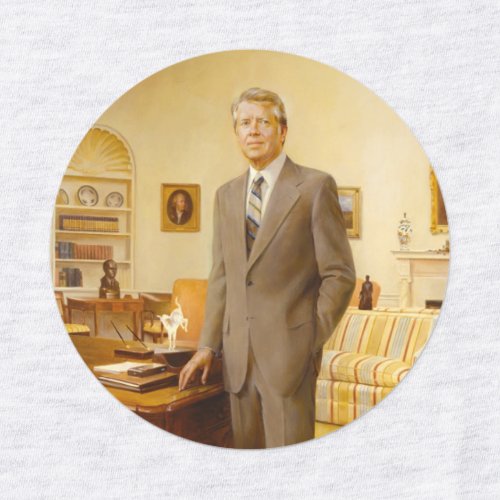 James Carter White House Presidential Portrait Kids Labels
