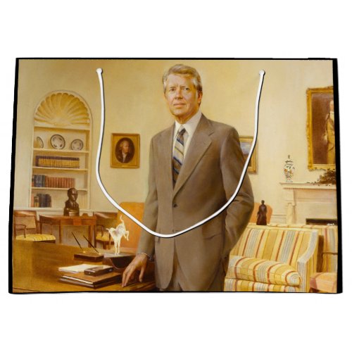 James Carter White House Presidential Portrait  Large Gift Bag