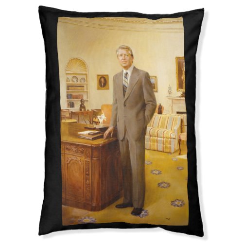 James Carter White House Presidential Portrait  Pet Bed