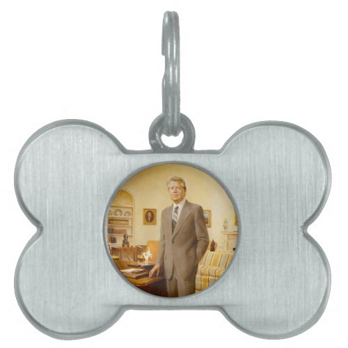 James Carter White House Presidential Portrait Pet ID Tag