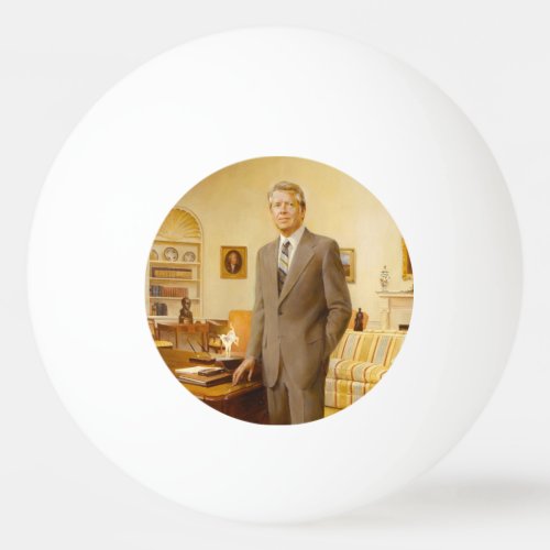 James Carter White House Presidential Portrait Ping Pong Ball