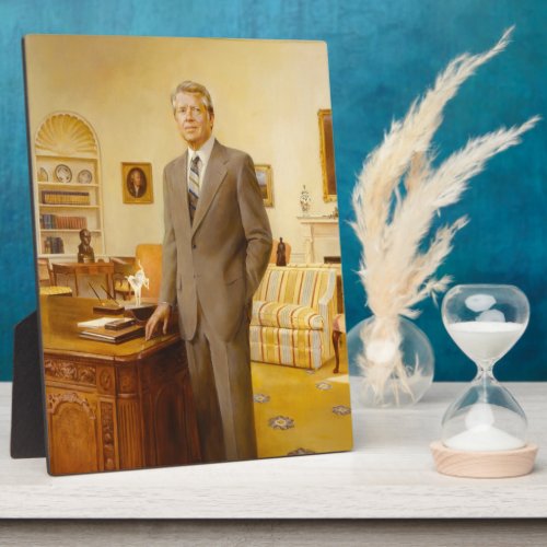 James Carter White House Presidential Portrait  Plaque
