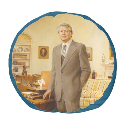 James Carter White House Presidential Portrait  Pouf