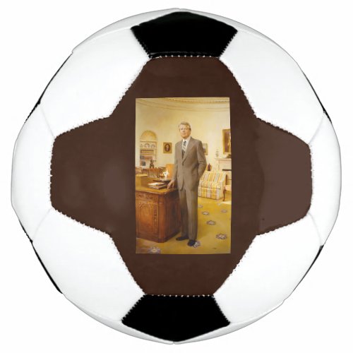 James Carter White House Presidential Portrait  Soccer Ball