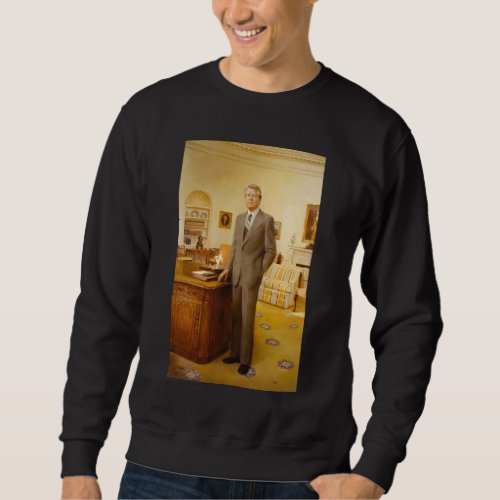 James Carter White House Presidential Portrait  Sweatshirt