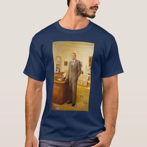 James Carter White House Presidential Portrait  T_Shirt