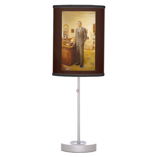 James Carter White House Presidential Portrait  Table Lamp