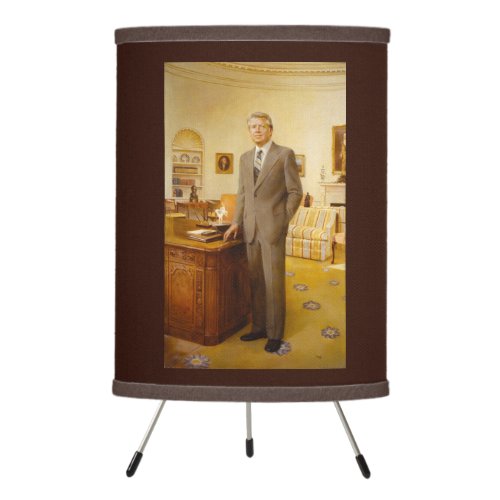 James Carter White House Presidential Portrait  Tripod Lamp