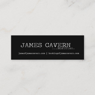 James Cavern Business Card
