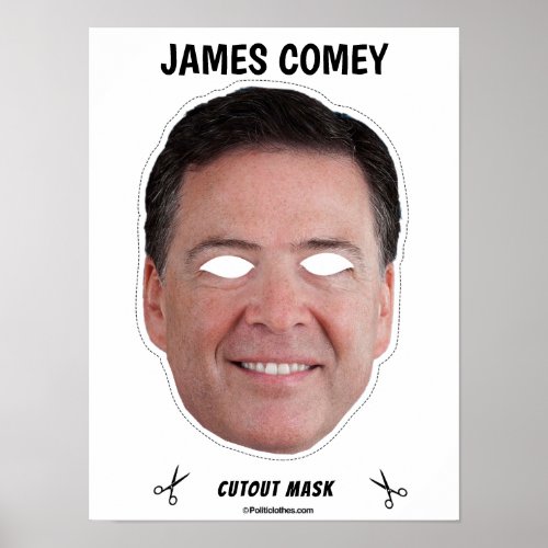 JAMES COMEY Halloween Mask Poster