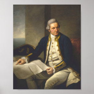 James Cook Portrait Captain Poster