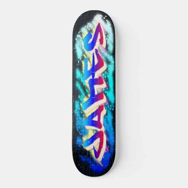 JAMES Customized Graffiti Skateboard (Front)