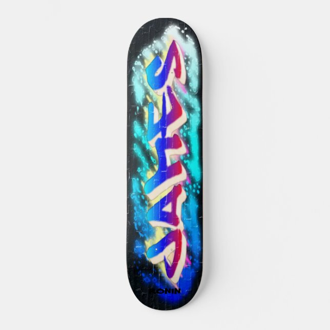 JAMES Customized Graffiti Skateboard (Front)