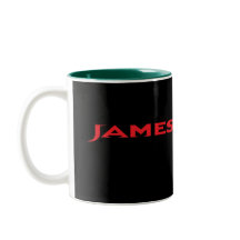 James Dore' Red & Black Lettered Porsche Style Mug