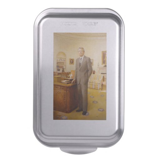 James Earl Carter Painted US President Portrait  Cake Pan