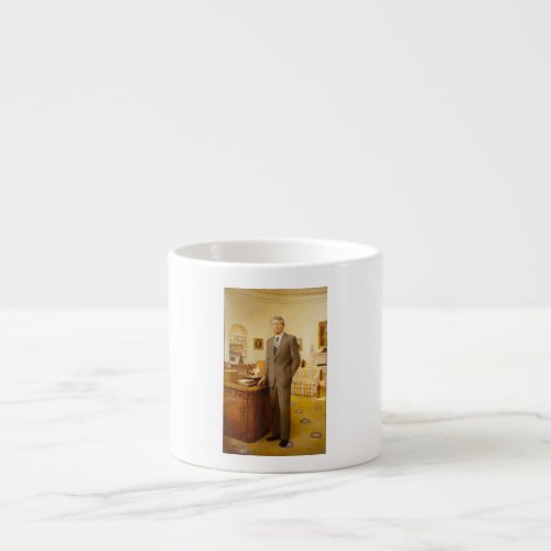 James Earl Carter Painted US President Portrait  Espresso Cup