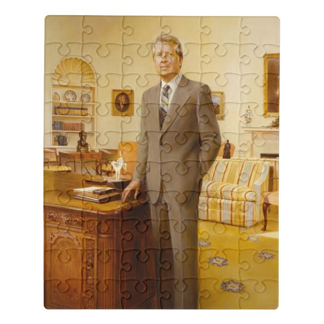 James Earl Carter Painted US President Portrait  Jigsaw Puzzle (Puzzle Vertical)