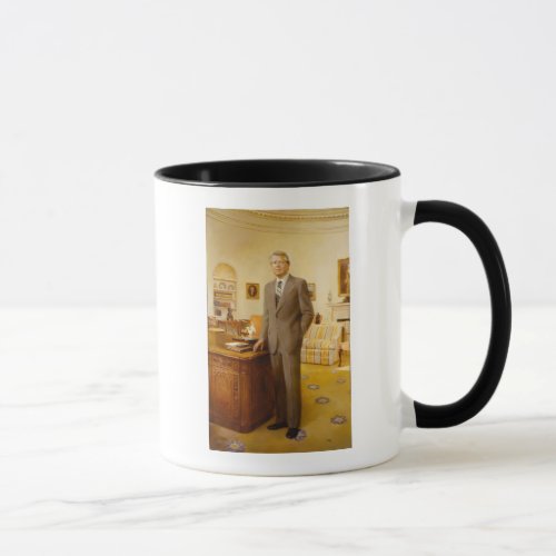 James Earl Carter Painted US President Portrait  Mug