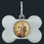James Earl Carter Painted US President Portrait  Pet ID Tag<br><div class="desc">James Earl Carter served as the 39th president of the United States from 1977 to 1981. Jimmy Carter served as the 39th President of the United States from 1977 to 1981. He was awarded the 2002 Nobel Peace Prize for work to find peaceful solutions to international conflicts, to advance democracy...</div>
