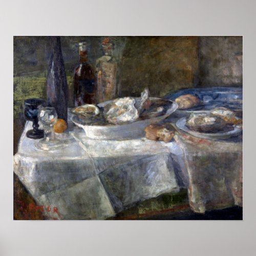 James Ensor Still Life with Oysters Poster